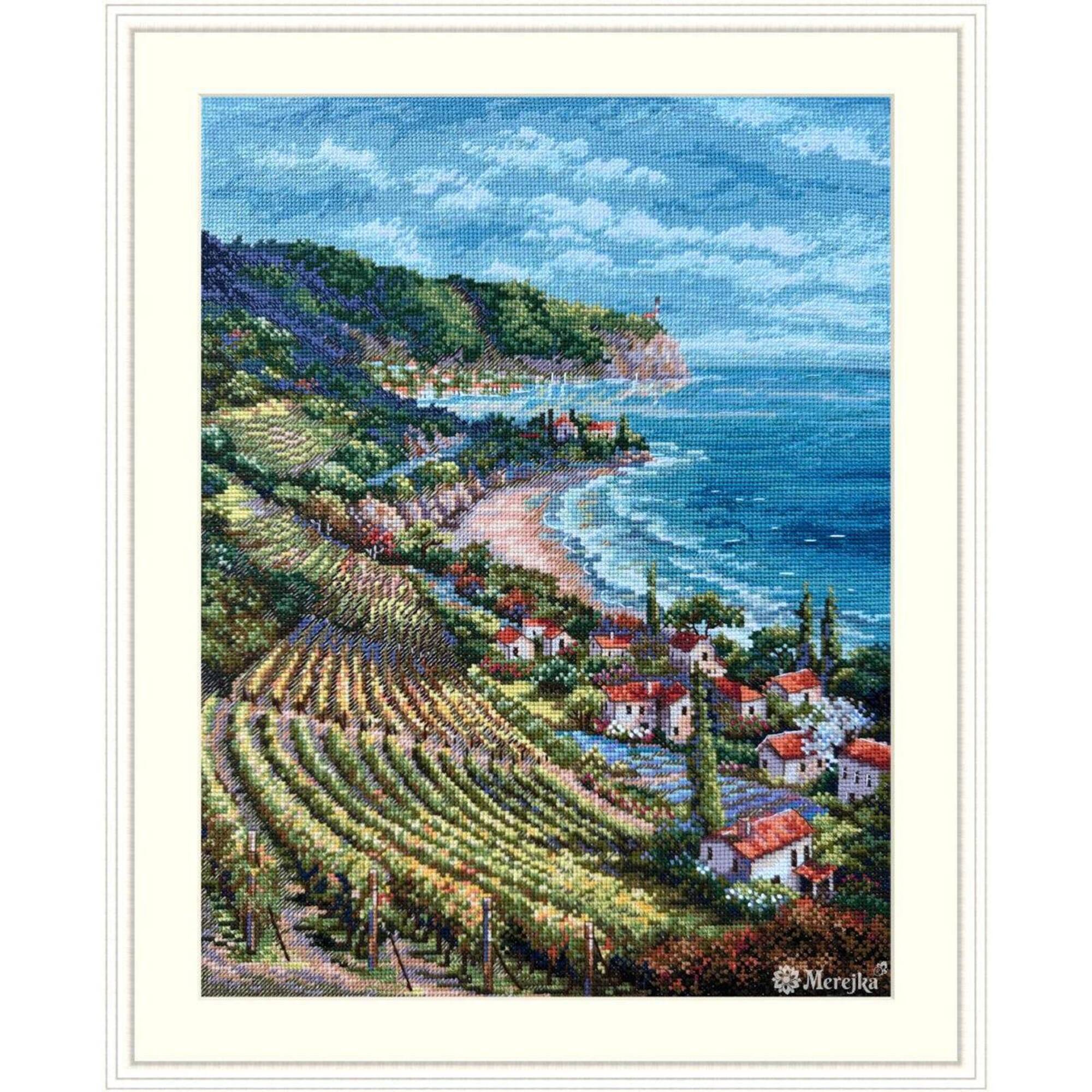 Merejka Coastline View Counted Cross Stitch Kit